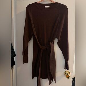 Lovers + Friends Brown Sweater Dress